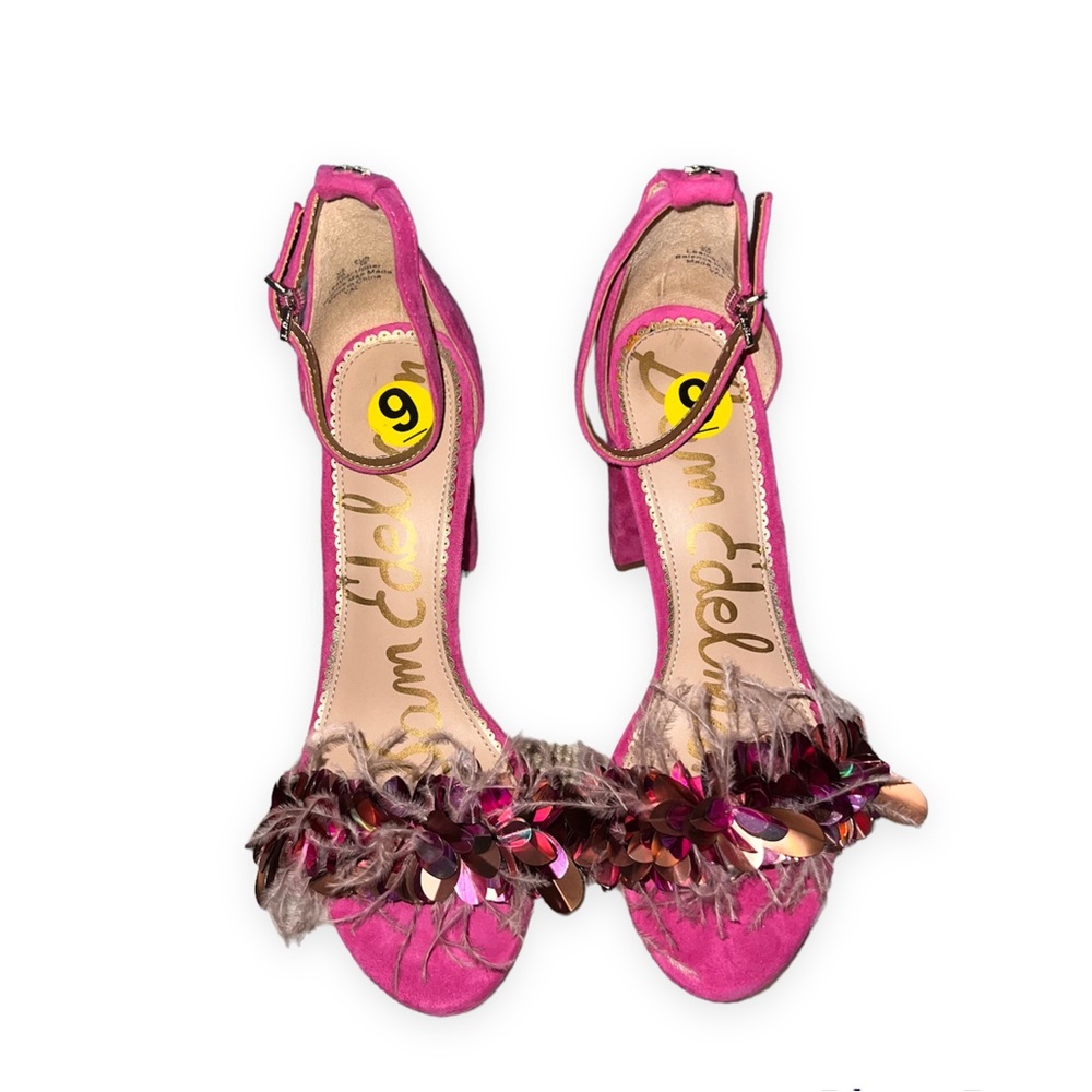 Sam Edelman Fuschia Block Heels size 9